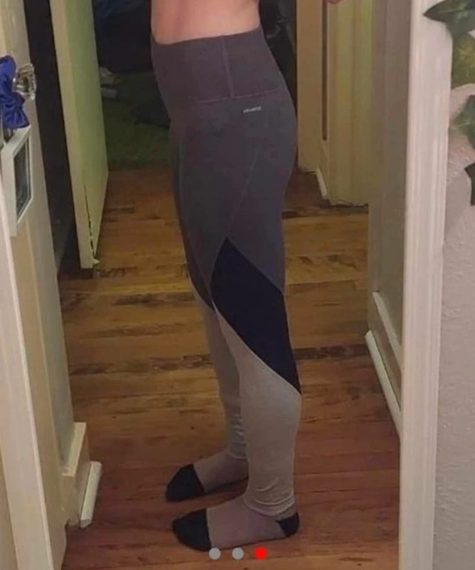 Athletic works leggings in shades of Grey with black accent color 3