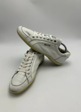 Prada Leather Sneakers White & Beige for Women y2k vintage // size 38,5 //, brand: Prada, condizioni: Buone, taglia: 38.5, €74.95, €79.40 include la Protezione acquisti
