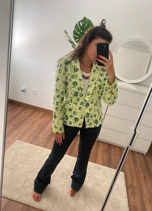 Blazer verde lima estampado flores, marque: Local, état: Très bon état, taille: M / 38 / 10, 12,00 €, 13,30 € Protection acheteurs incluse