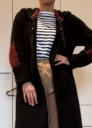 Cardigan cappotto lungo in lana Xetra con cappuccio, marke: Xetra, zustand: Neu, mit Etikett, größe: S / 36 / 8, 40,00 €, 42,70 € inklusive Vinted-Käuferschutz