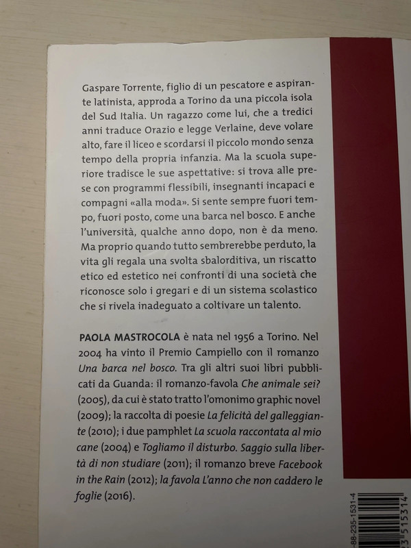 Libro “Una barca nel bosco”