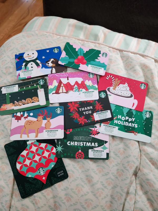 Randomized pack of Starbucks gift cards 1