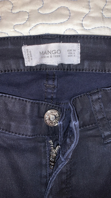 Pantalon encerado azul discount marino