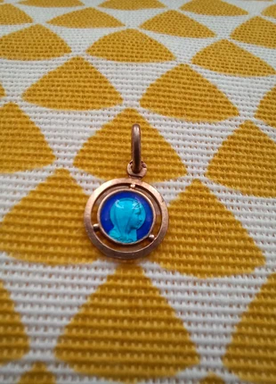 Mini pendentif ste vierge émaillé bleu, marke: Vintage Love, zustand: Sehr gut, 12,00 €, 13,30 € inklusive Vinted-Käuferschutz