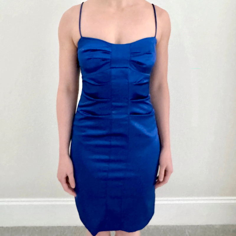 jump apparel by wendye chaitin royal cobalt blue cocktail dress 1