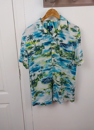 Chemise Palmier bleu à fleurs Hawaï taille S, marque: Vintage Dressing, état: Très bon état, taille: S, 7,90 €, 9,00 € Protection acheteurs (Pro) incluse
