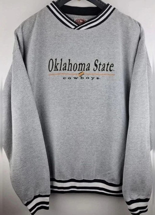 Sweat crewneck Oklahoma State Cowboys brodé type nid d'abeille Gris chiné Taille L - C6, marke: Red Oak, zustand: Sehr gut, größe: L, 12,90 €, 14,25 € inklusive Vinted-Käuferschutz