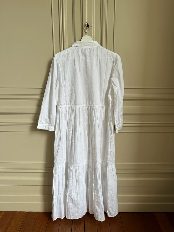 Robe longue chemise blanche Goa 2