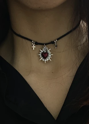 sacred heart choker, brand: Punk, condizioni: Nuovo con cartellino, €8.00, €9.10 include la Protezione acquisti
