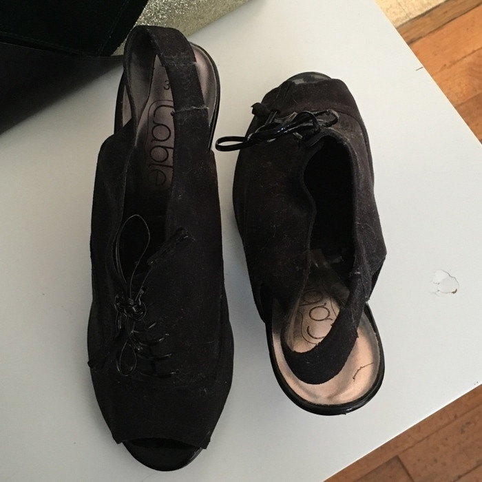 Sandale à lacet noir 2