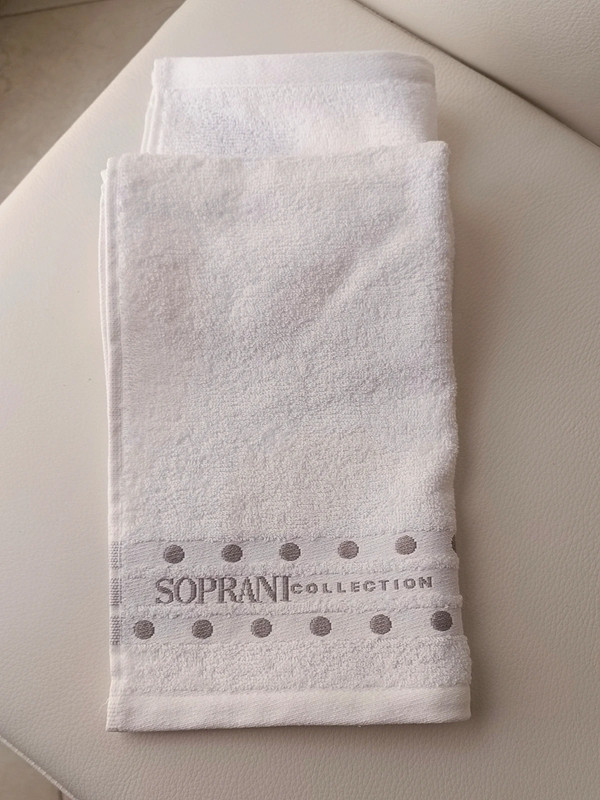 2 Asciugamani piccoli Soprani Collection 100% cotone