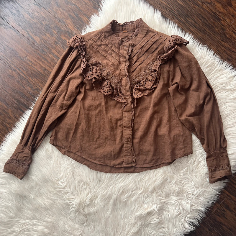 Free People Hit The Road Buttondown Shirt 2