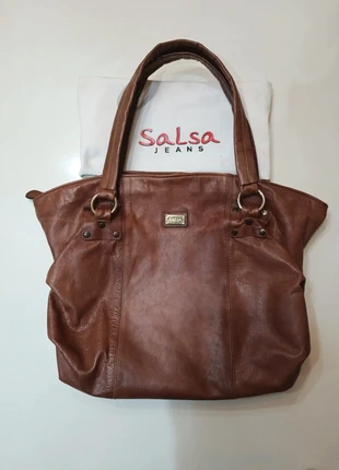 Tote bag, bolso piel marrón de Salsa Jeans, brand: Salsa, condizioni: Ottime, €48.00, €51.10 include la Protezione acquisti