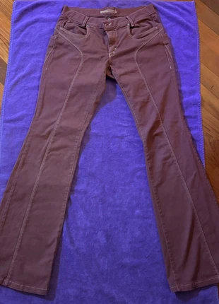 Pantaloni jeans a vita bassa flared a zampa viola anni 90 - 2000, marque: Sheex, état: Très bon état, taille: L / 40 / 12, 20,00 €, 21,70 € Protection acheteurs incluse