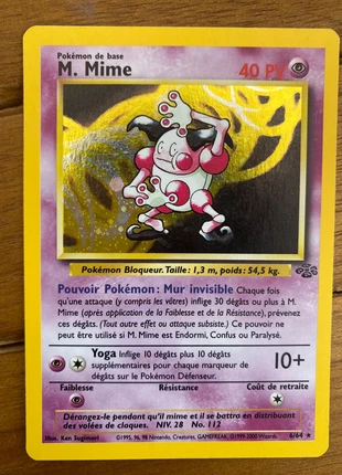 M. Mime 6/64 HOLO (PV rouge) - set de base - Wizards 1999, marque: Pokémon, état: Très bon état, 80,00 €, 84,70 € Protection acheteurs incluse