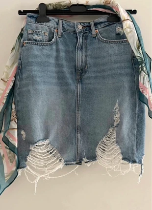 Saia de ganga / Jeans skirt da &Denim, 36 *nunca usada*, marca: Denim, estado: Novo sem etiquetas, tamanho: S / 36 / 8, €9.00, €10.15 inclui Proteção do Comprador