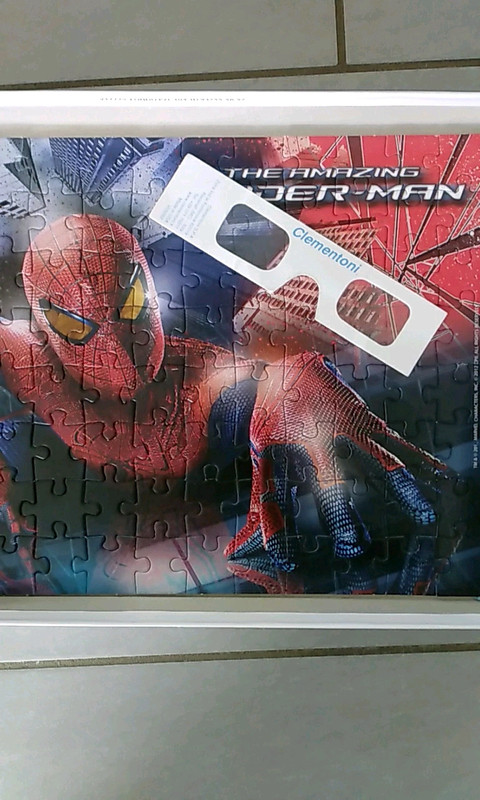 Clementoni - Leaflet Puzzle 3D vision 104 pièces - Spiderman