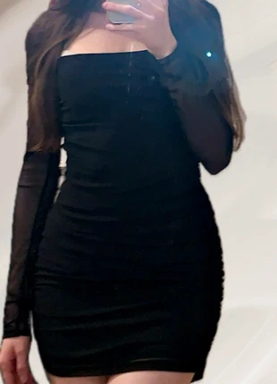 ASOS AsYou schwarzes Kleid mit Mesh, merk: ASOS Design, staat: Nieuw zonder prijskaartje, maat: S / 36 / 8, € 18,00, € 19,60 inclusief Kopersbescherming