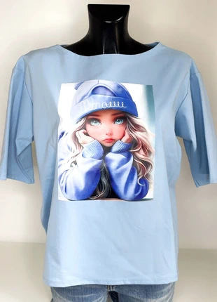 Maglietta oversize donna L/XL anime kawaii manga fashion curvy streetwear casual t-shirt!, état: Neuf sans étiquette, taille: Autre, 13,00 €, 14,35 € Protection acheteurs incluse
