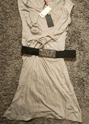 Ted Baker - Grey Jersey Dress with Studded Belt, brand: Ted Baker, condition: New with tags, size: M / 38 / 10, €30.00, €32.20 includes Buyer Protection