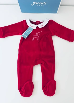 Pyjama de Noël en velours Jacadi, brand: Jacadi, condizioni: Nuovo con cartellino, taglia: Fino a 1 mese / 50 cm, €24.00, €25.90 include la Protezione acquisti