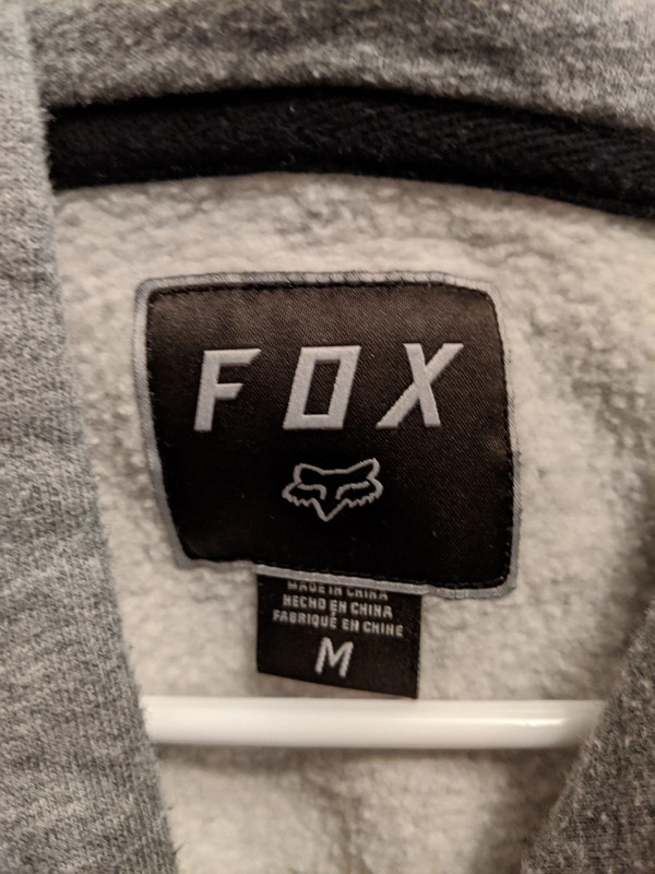 Men's gray FOX hooded sweatshirt - size medium 3