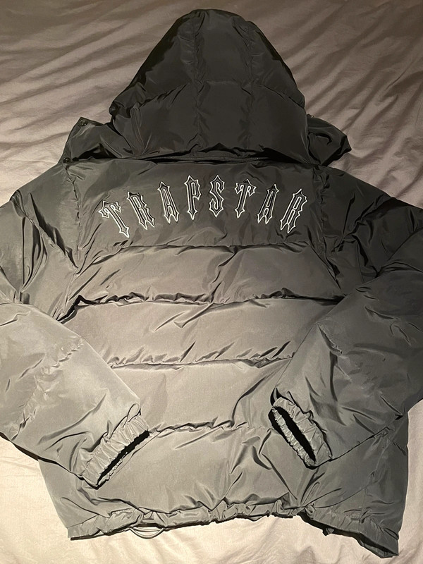 Trapstar puffer jacket removable hood iron gate - Vinted
