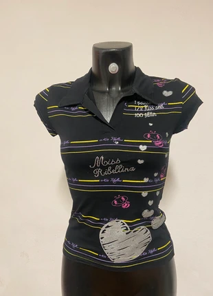 Vintage y2k urban glam aesthetic black top, marque: Vintage Dressing, état: Très bon état, taille: S / 36 / 8, 18,00 €, 19,60 € Protection acheteurs incluse