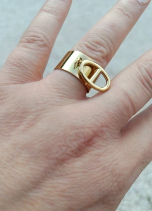 Bague ajustable nez de cochon acier inoxydable, marca: Tendance, estado: Muito bom, tamanho: Ajustável, €10.00, €11.20 inclui Proteção do Comprador