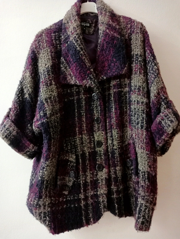 Giacca donna multicolor in lana