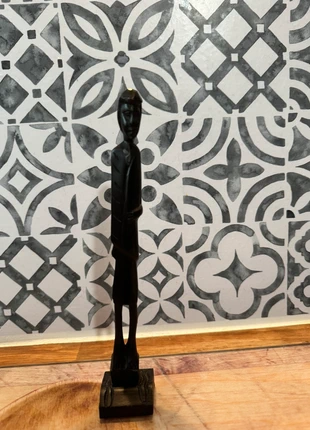 Statuette bois élancée – sculpture décorative éthnique, brand: Silhouette, condizioni: Nuovo con cartellino, €10.00, €11.20 include la Protezione acquisti
