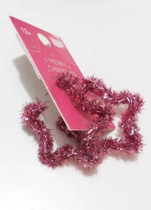 Merry Christmas Pink Tinsel Star Hoop Earrings - Festive Gift, brand: Merry Christmas, condition: Very good, £2.50, £3.33 includes Buyer Protection