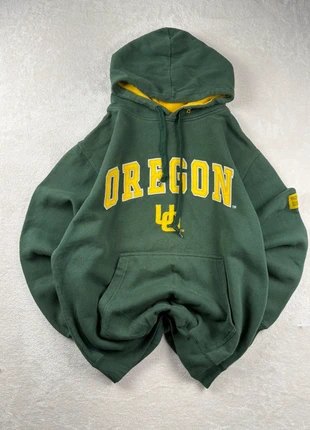 Sweat universitaire Oregon logo brodé coupe droite à capuche vert - Taille M, marque: Vintage Dressing, état: Très bon état, taille: M, 29,90 €, 32,10 € Protection acheteurs incluse