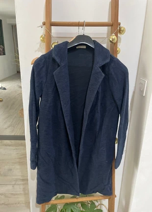 Veste longue marine, marca: pas de marque, estado: Muito bom, tamanho: M / 38 / 10, €3.00, €3.85 inclui Proteção do Comprador Pro