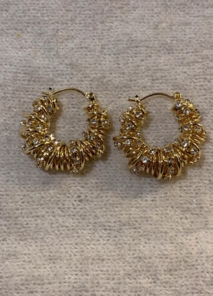 Boucles d’oreilles créoles dorées, marke: Original, zustand: Neu, 10,00 €, 11,20 € inklusive Vinted-Käuferschutz