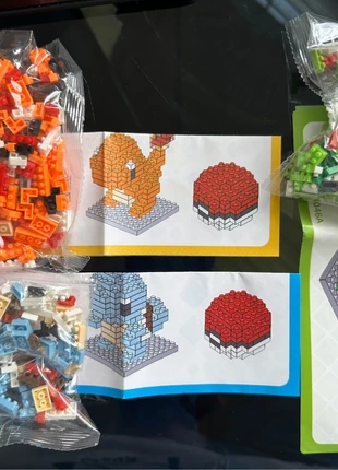 Kanto starter Pokemon micro bricks, brand: Pokémon, condition: New without tags, size: S, €15.00, €16.45 includes Buyer Protection