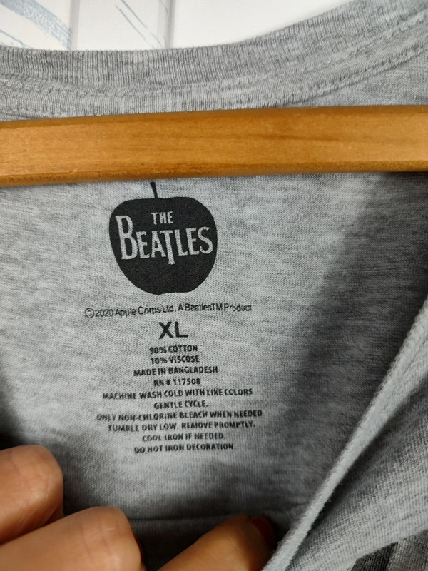The Beatles Gray Short Sleeve Tee 5