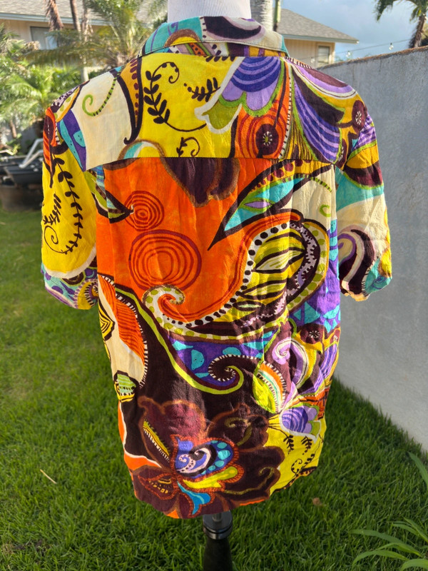 PreOwned Jams World Multicolored Blouse Women's XL Button Up 2