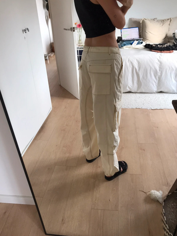 Zara cotton trousers utility 3