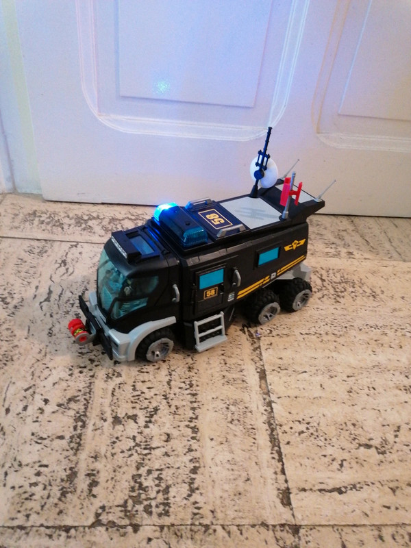 Playmobil 9360 camion policier d'élite avec sirène et gyrophar - Playmobil