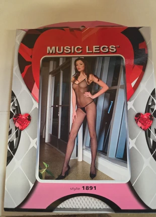 Bodystocking resille blanc taille unique, marca: Music Legs, estado: Nuevo con etiquetas, tamaño: Talla única, 4,00 €, 4,90 € Protección al comprador incluida