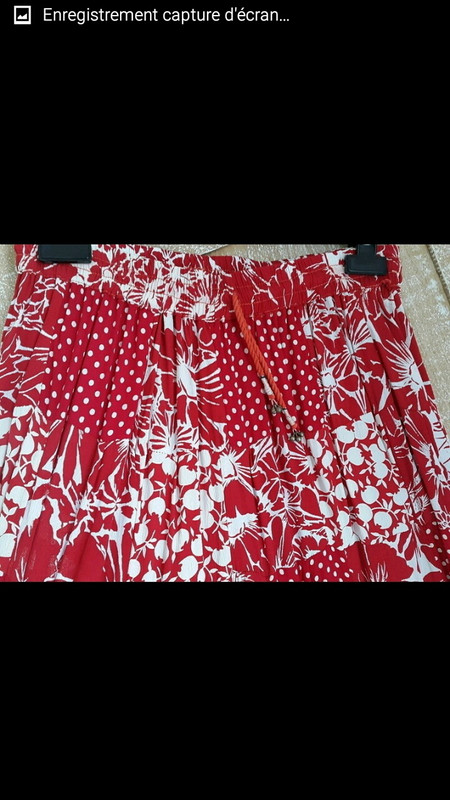 Maxi jupe rouge et blanche  2