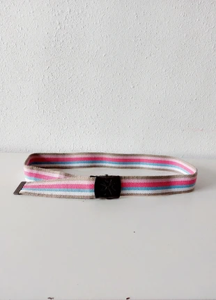Cinturón de rayas / Ceinture rayée, marca: Local, estado: Muy bueno, tamaño: 110 cm, 1,00 €, 1,75 € Protección al comprador incluida