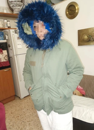 Akè Blue Parka, merk: Akè, staat: Nieuw zonder prijskaartje, maat: S / 36 / 8, € 10,00, € 11,20 inclusief Kopersbescherming