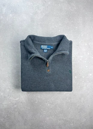 Pull Col Roulé Half Zip Ralph Lauren Col Camionneur Taille XL Homme Gris Logo Brodé Vert, marca: Ralph Lauren, estado: Muy bueno, tamaño: XL, 60,00 €, 63,70 € Protección al comprador Pro incluida