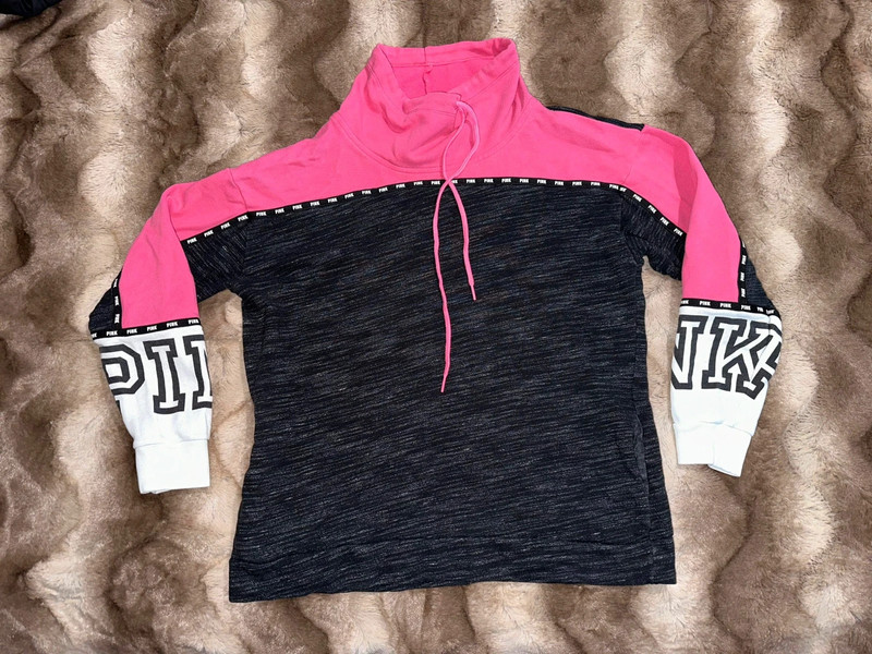 Victoria secret pink cowls neck sweatshirt 1