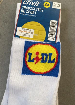 CHAUSSETTES LIDL 35-38 BOX LOGO NEUF POUR 1 PAIRE