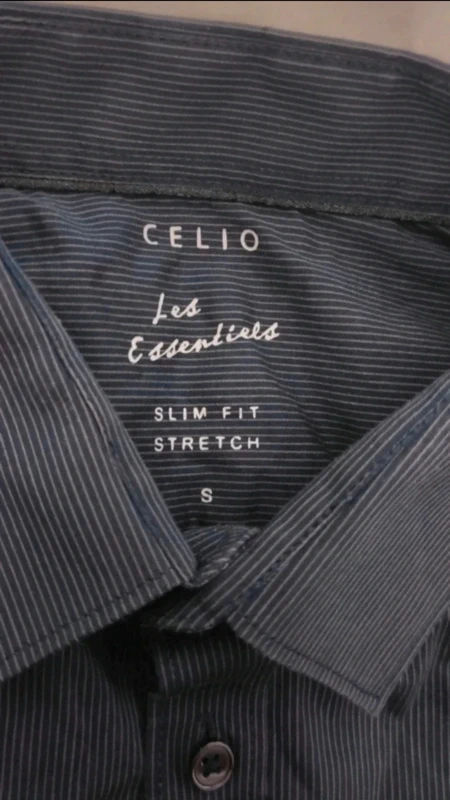 Chemise Celio bleu marine S - photo numéro 3