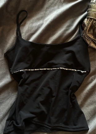 Haut vintage à strass, merk: LC. Fashion, staat: Veelgebruikt, maat: Universele maat, € 6,00, € 7,00 inclusief Kopersbescherming