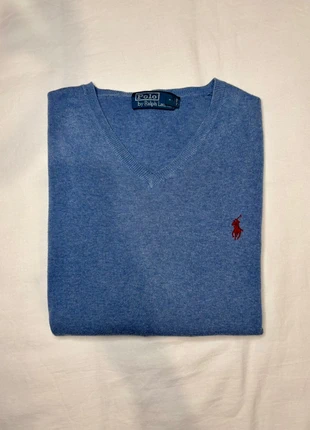 Pull Ralph Lauren, sweat col V,  bleu, taille S très bon état, marque: Ralph Lauren, état: Très bon état, taille: S, 35,00 €, 37,45 € Protection acheteurs incluse